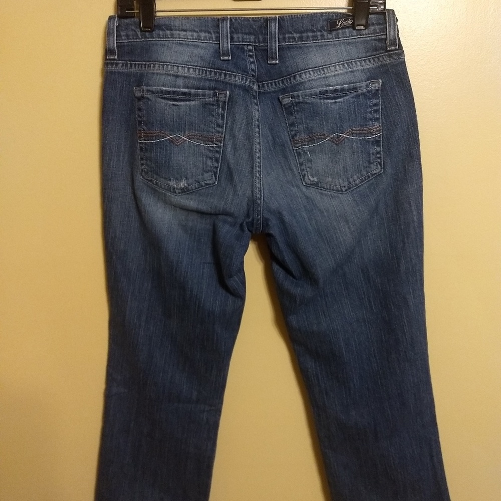 Lucky Brand logan crop jeans sz 6 28  *W - Picture 4 of 5
